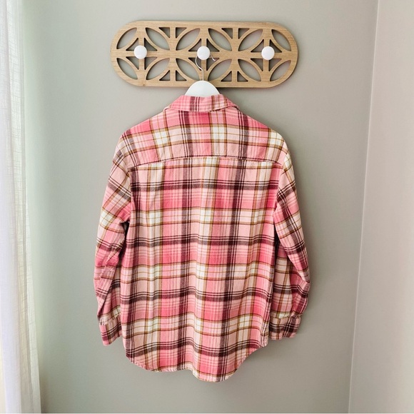 Old Navy The Boyfriend Shirt Pink Sz Medium - Picture 6 of 8